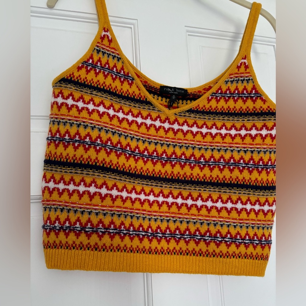 NWT Rag & Bone Willow Fair Isle Wool Camisole - size medium